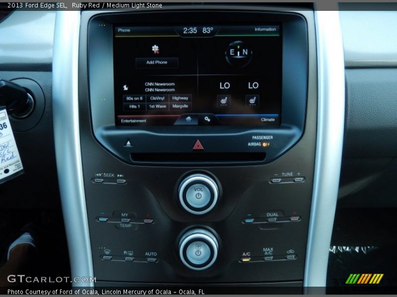 Ruby Red / Medium Light Stone 2013 Ford Edge SEL