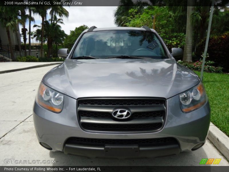 Steel Gray / Gray 2008 Hyundai Santa Fe GLS