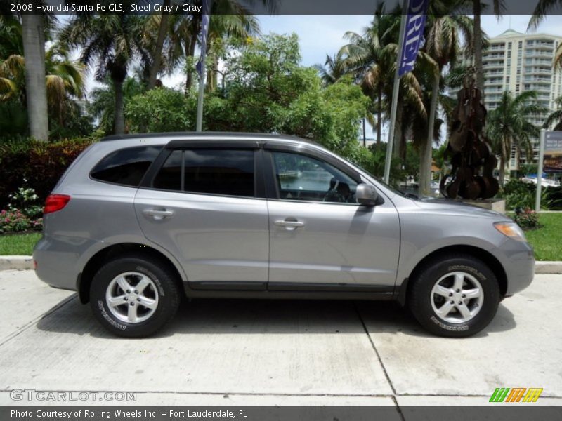 Steel Gray / Gray 2008 Hyundai Santa Fe GLS