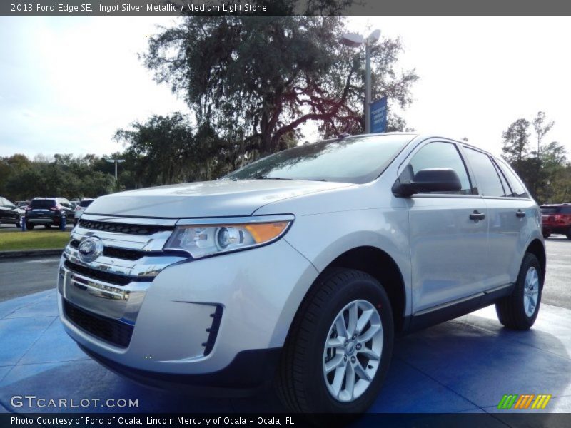 Ingot Silver Metallic / Medium Light Stone 2013 Ford Edge SE