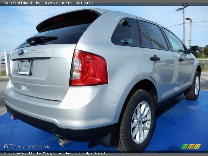 Ingot Silver Metallic / Medium Light Stone 2013 Ford Edge SE