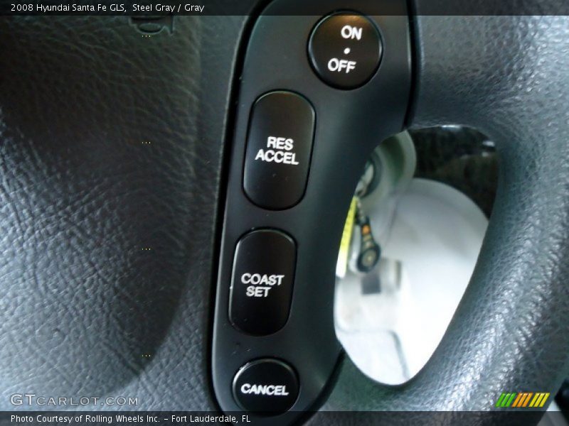 Steel Gray / Gray 2008 Hyundai Santa Fe GLS