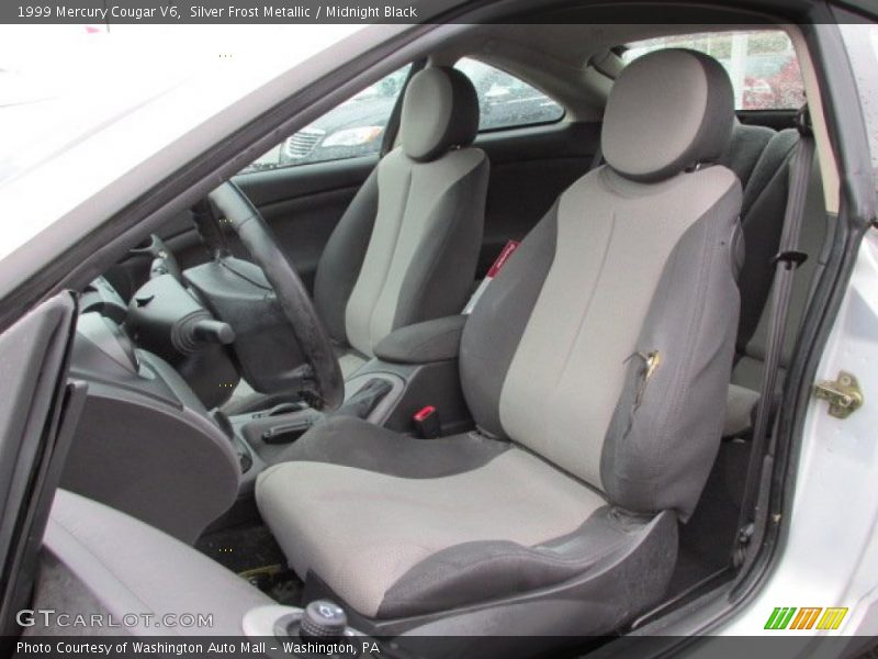 Silver Frost Metallic / Midnight Black 1999 Mercury Cougar V6