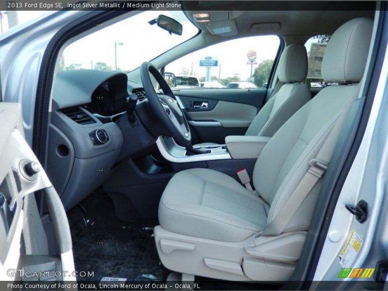 Ingot Silver Metallic / Medium Light Stone 2013 Ford Edge SE