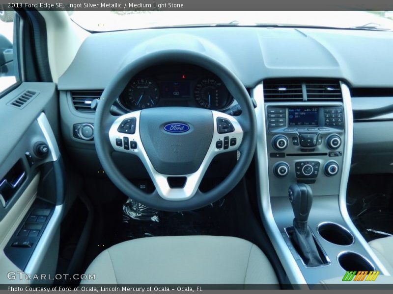 Ingot Silver Metallic / Medium Light Stone 2013 Ford Edge SE