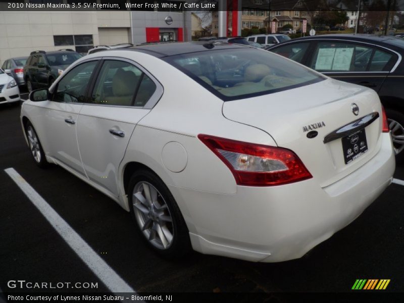Winter Frost White / Caffe Latte 2010 Nissan Maxima 3.5 SV Premium