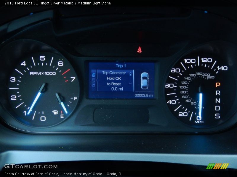 Ingot Silver Metallic / Medium Light Stone 2013 Ford Edge SE