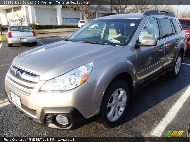 Tungsten Metallic / Ivory 2014 Subaru Outback 2.5i Premium