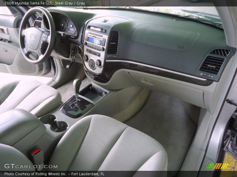 Steel Gray / Gray 2008 Hyundai Santa Fe GLS