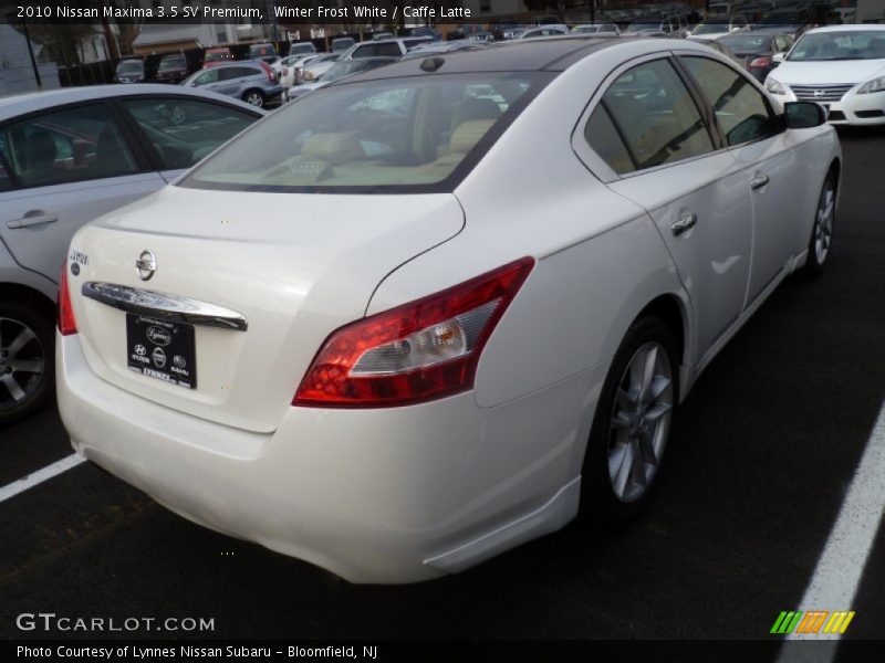 Winter Frost White / Caffe Latte 2010 Nissan Maxima 3.5 SV Premium