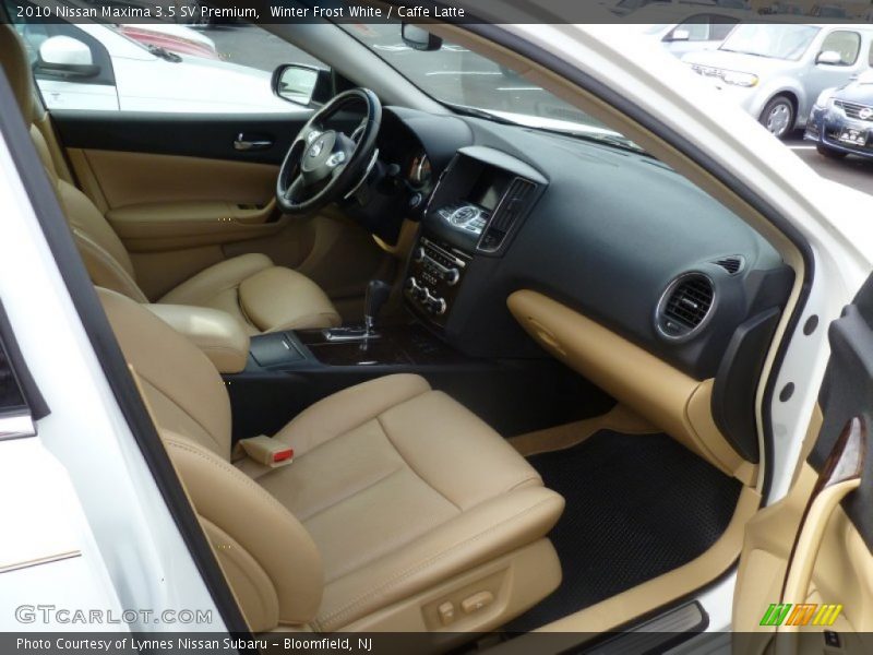 Winter Frost White / Caffe Latte 2010 Nissan Maxima 3.5 SV Premium