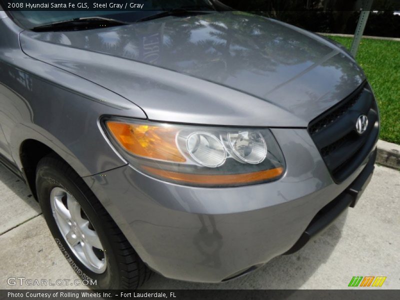Steel Gray / Gray 2008 Hyundai Santa Fe GLS