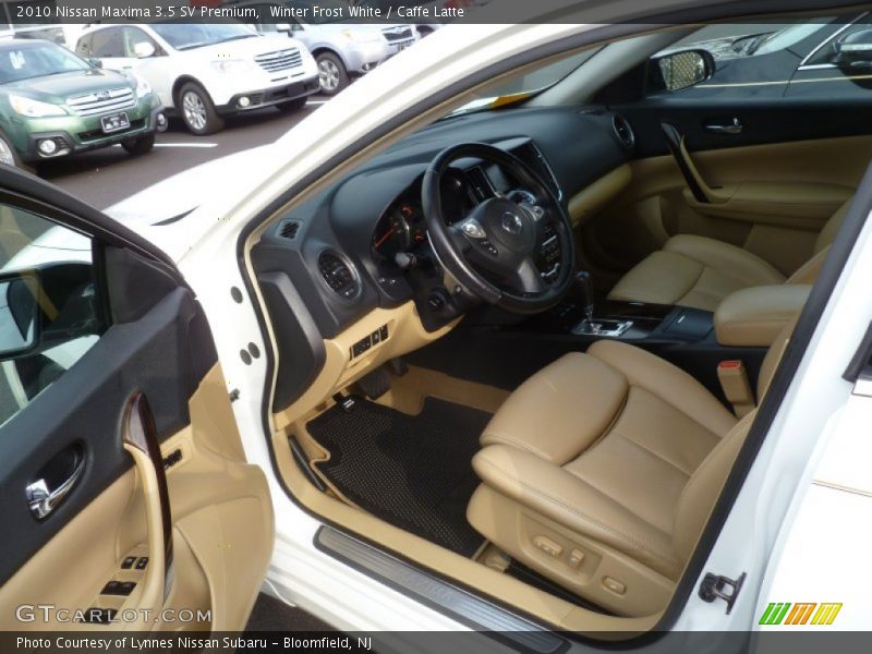 Winter Frost White / Caffe Latte 2010 Nissan Maxima 3.5 SV Premium