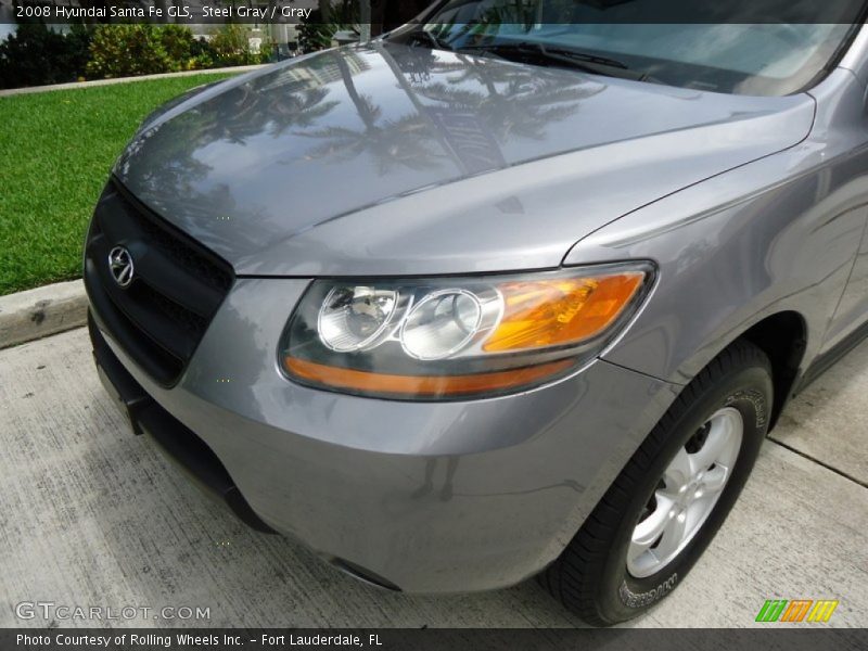 Steel Gray / Gray 2008 Hyundai Santa Fe GLS