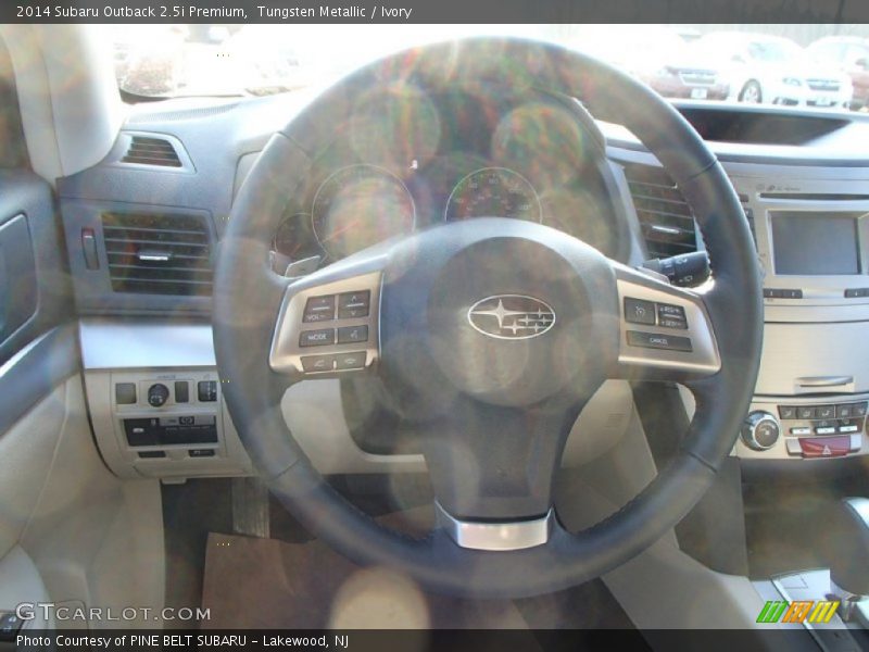 Tungsten Metallic / Ivory 2014 Subaru Outback 2.5i Premium