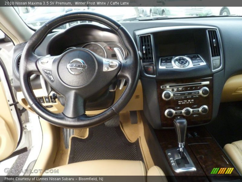 Winter Frost White / Caffe Latte 2010 Nissan Maxima 3.5 SV Premium