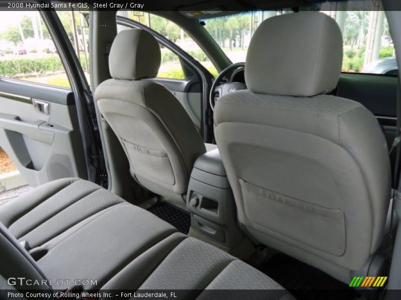 Steel Gray / Gray 2008 Hyundai Santa Fe GLS