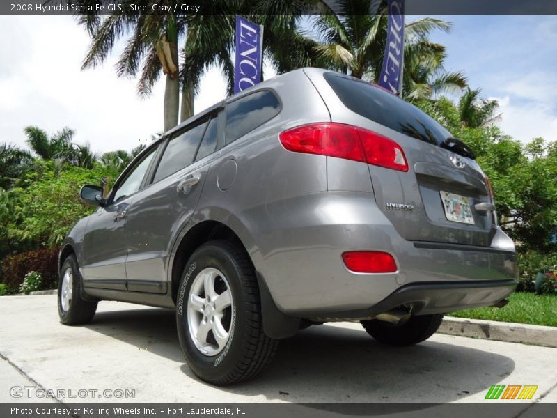 Steel Gray / Gray 2008 Hyundai Santa Fe GLS