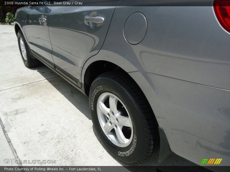 Steel Gray / Gray 2008 Hyundai Santa Fe GLS