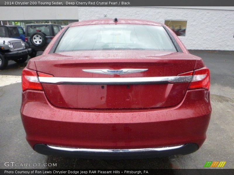 Deep Cherry Red Crystal Pearl / Black 2014 Chrysler 200 Touring Sedan