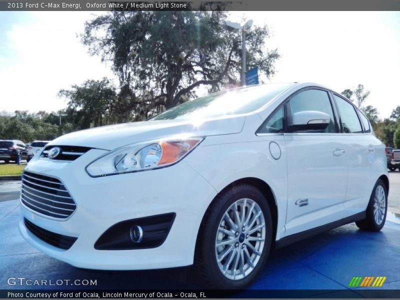 Oxford White / Medium Light Stone 2013 Ford C-Max Energi