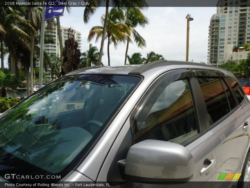 Steel Gray / Gray 2008 Hyundai Santa Fe GLS