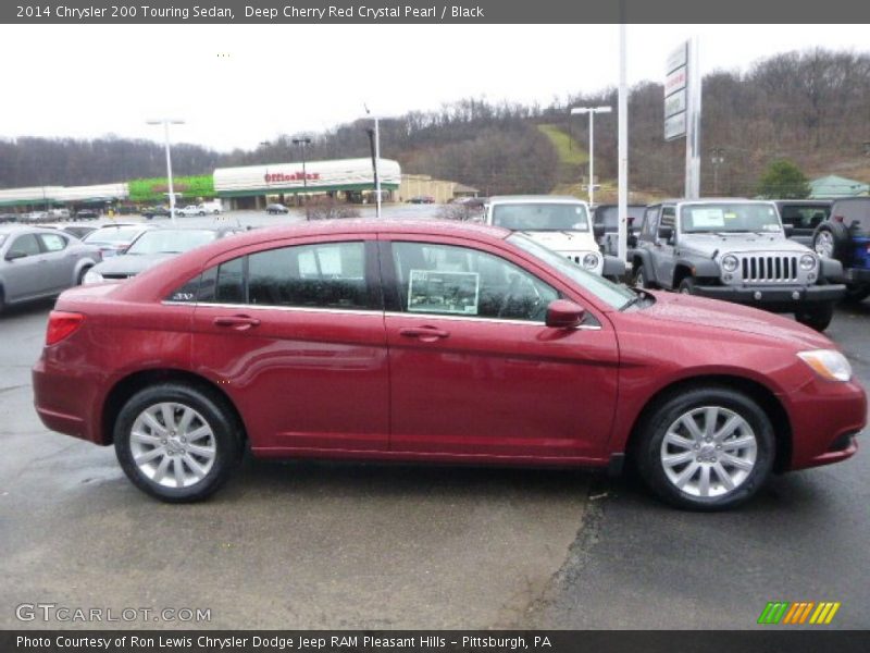 Deep Cherry Red Crystal Pearl / Black 2014 Chrysler 200 Touring Sedan
