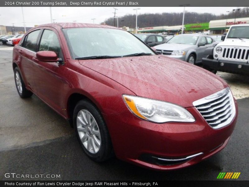 Deep Cherry Red Crystal Pearl / Black 2014 Chrysler 200 Touring Sedan