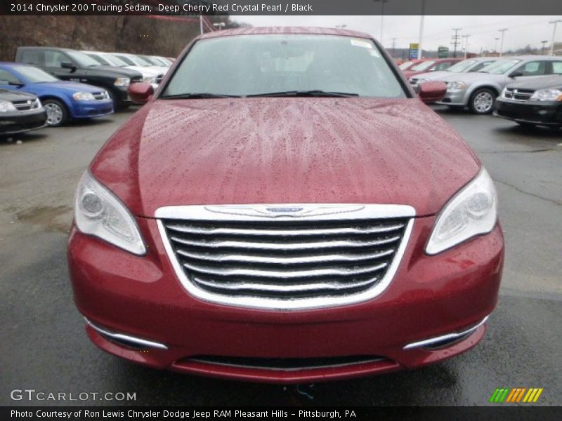 Deep Cherry Red Crystal Pearl / Black 2014 Chrysler 200 Touring Sedan