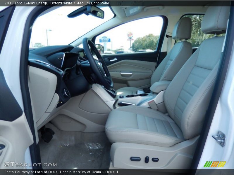 Oxford White / Medium Light Stone 2013 Ford C-Max Energi