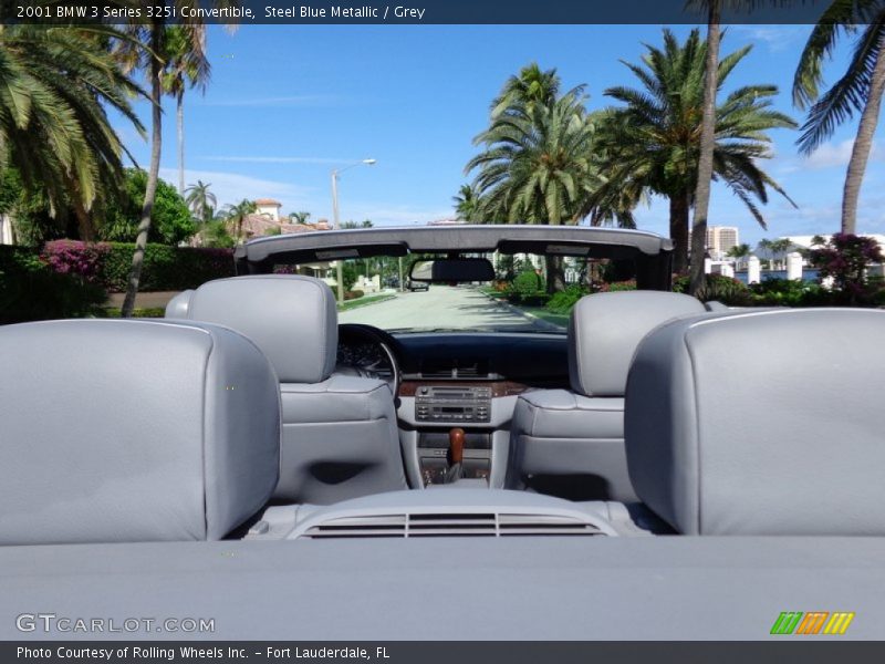 Steel Blue Metallic / Grey 2001 BMW 3 Series 325i Convertible