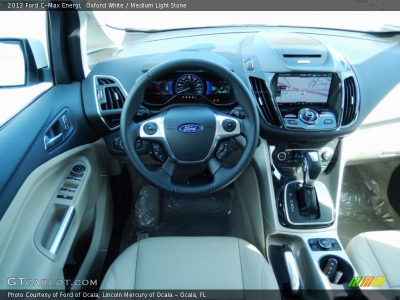 Oxford White / Medium Light Stone 2013 Ford C-Max Energi