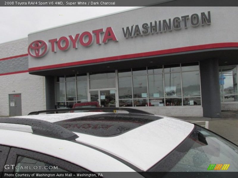 Super White / Dark Charcoal 2008 Toyota RAV4 Sport V6 4WD
