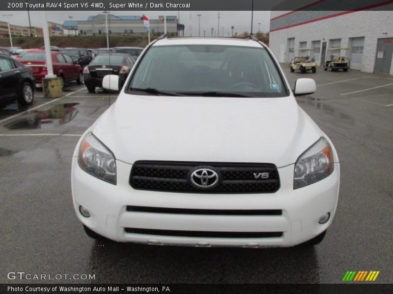 Super White / Dark Charcoal 2008 Toyota RAV4 Sport V6 4WD