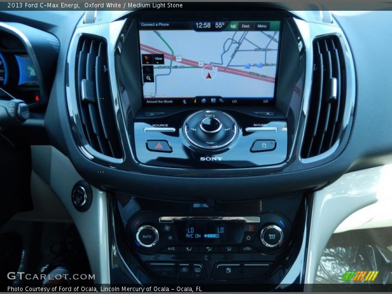 Oxford White / Medium Light Stone 2013 Ford C-Max Energi