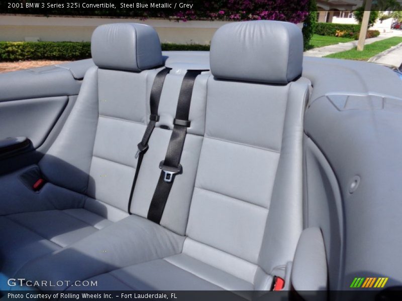Steel Blue Metallic / Grey 2001 BMW 3 Series 325i Convertible