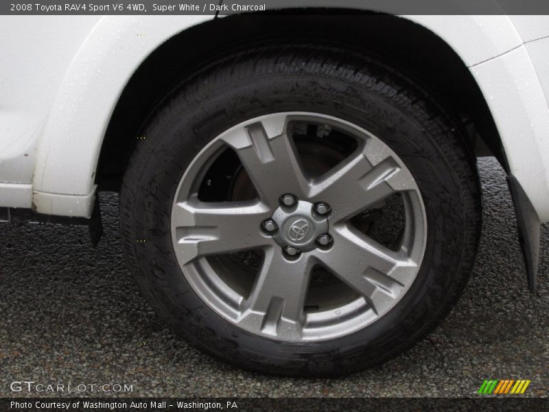 Super White / Dark Charcoal 2008 Toyota RAV4 Sport V6 4WD