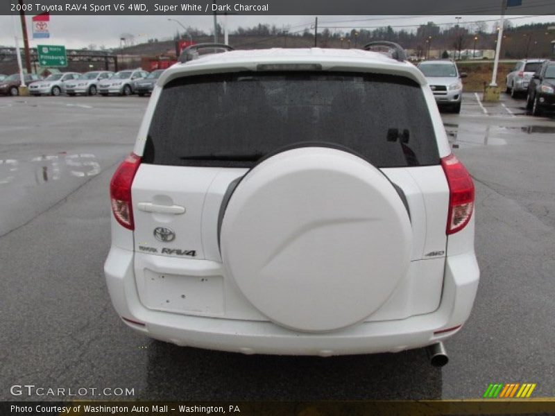 Super White / Dark Charcoal 2008 Toyota RAV4 Sport V6 4WD