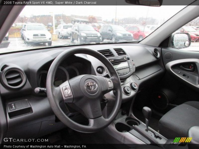Super White / Dark Charcoal 2008 Toyota RAV4 Sport V6 4WD