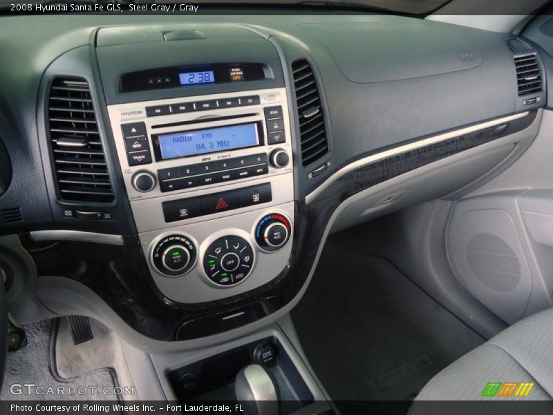 Steel Gray / Gray 2008 Hyundai Santa Fe GLS