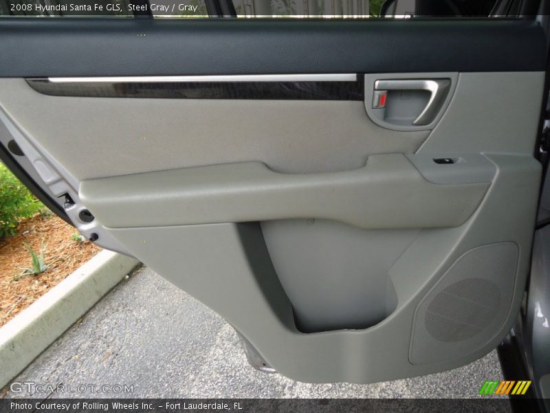 Steel Gray / Gray 2008 Hyundai Santa Fe GLS