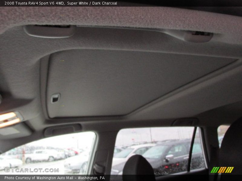 Super White / Dark Charcoal 2008 Toyota RAV4 Sport V6 4WD