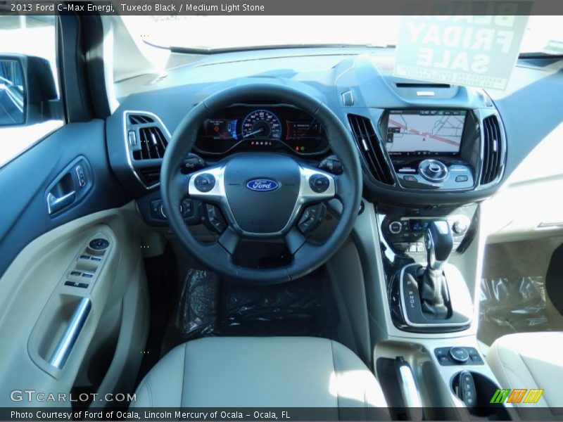 Tuxedo Black / Medium Light Stone 2013 Ford C-Max Energi