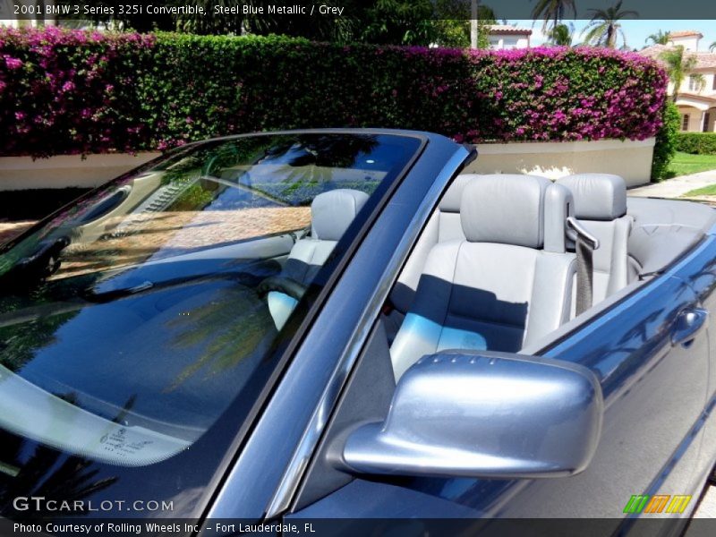 Steel Blue Metallic / Grey 2001 BMW 3 Series 325i Convertible