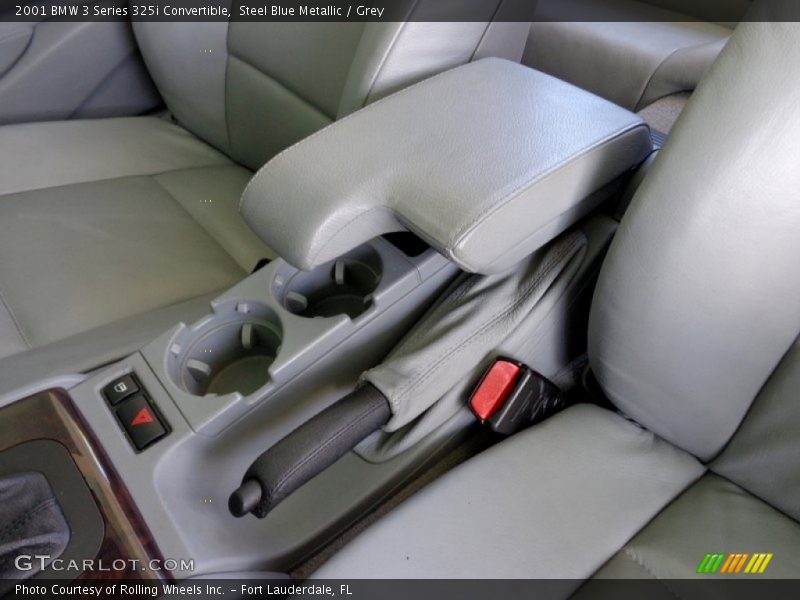 Steel Blue Metallic / Grey 2001 BMW 3 Series 325i Convertible