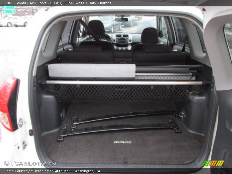 Super White / Dark Charcoal 2008 Toyota RAV4 Sport V6 4WD