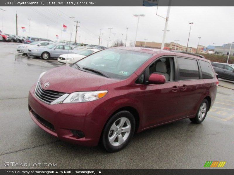 Salsa Red Pearl / Light Gray 2011 Toyota Sienna LE