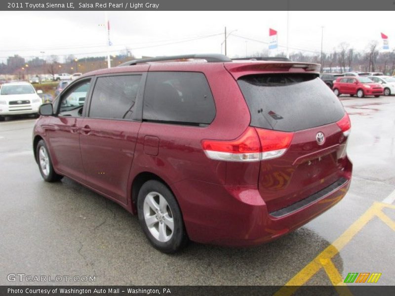 Salsa Red Pearl / Light Gray 2011 Toyota Sienna LE