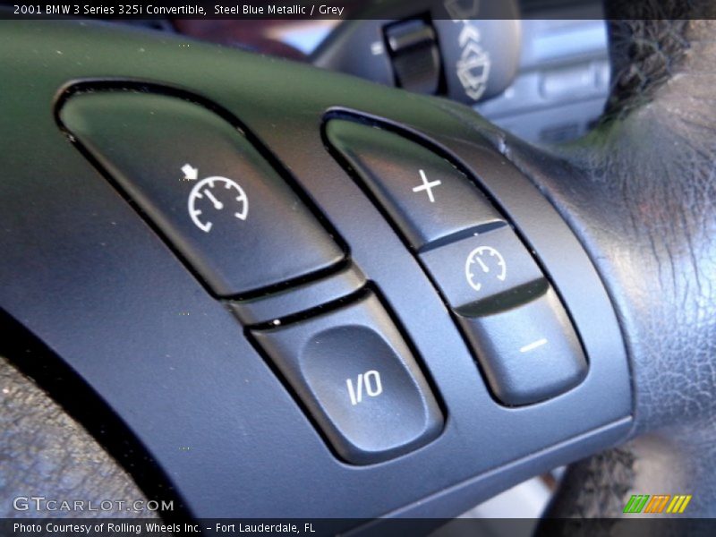 Steel Blue Metallic / Grey 2001 BMW 3 Series 325i Convertible