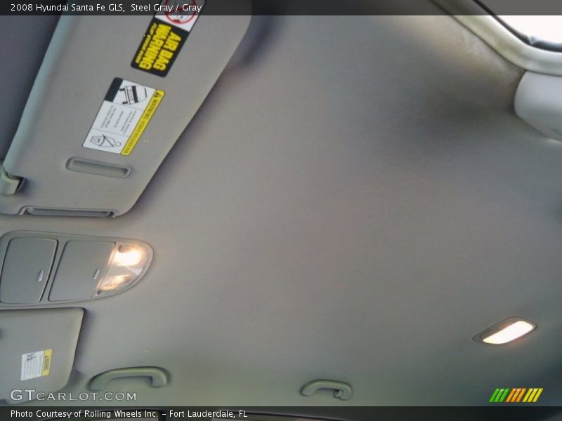 Steel Gray / Gray 2008 Hyundai Santa Fe GLS
